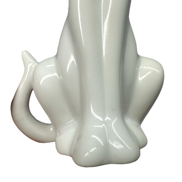 Vintage OMC Siamese Cat Figurine Japan Porcelain White Mid Century Modern 7 1/2" - Picture 12 of 15